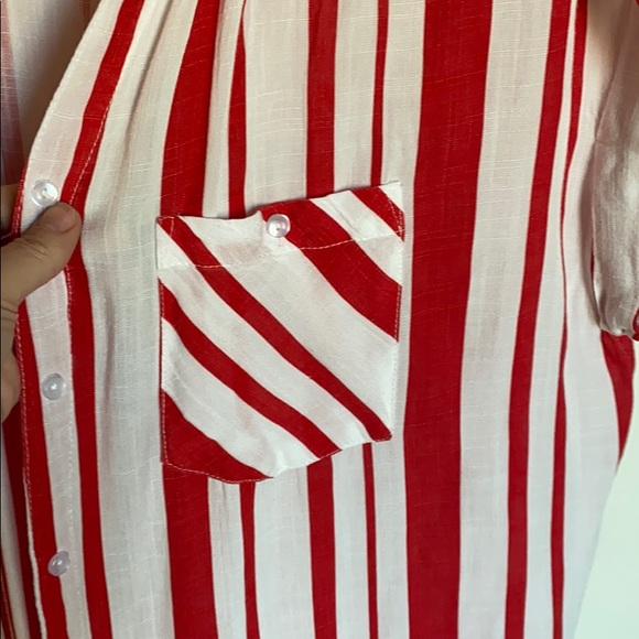 Open front collared cardigan with chest pocket - Picture 2 of 3